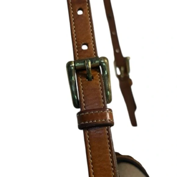 Dooney & Bourke Vintage Leather Crossbody Bag Taupe/Brown - Picture 8 of 16